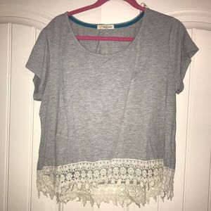 lace bottom shirt